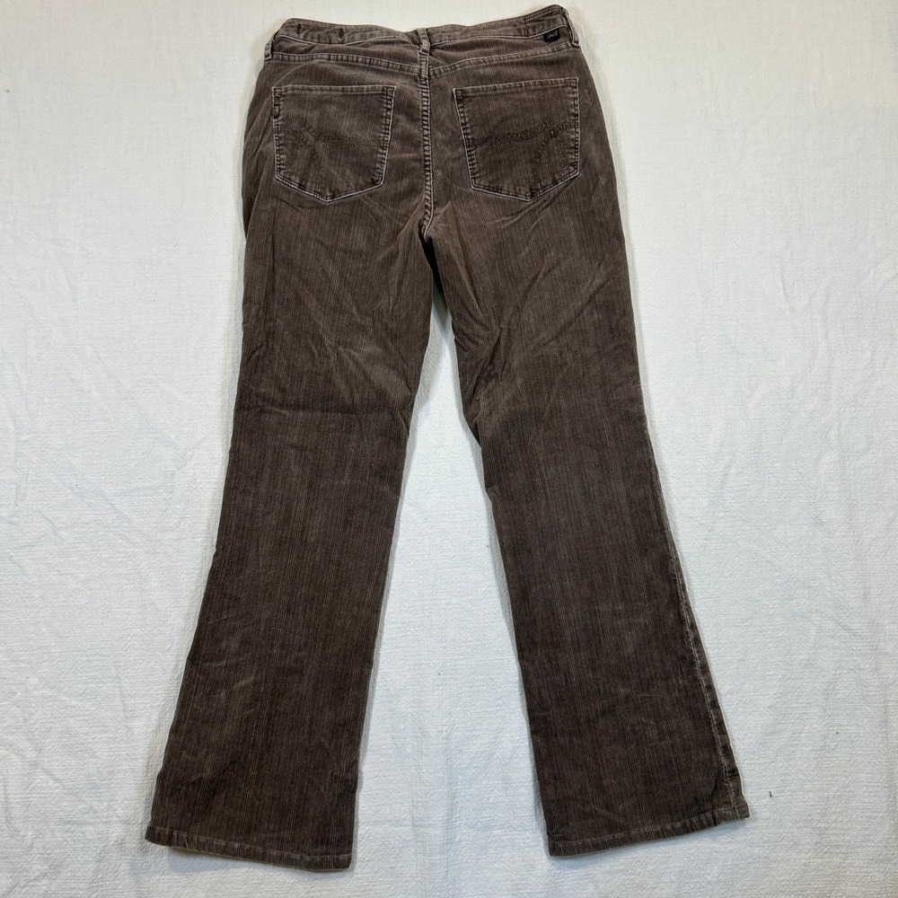 JAG Womens Brown Corduroy High Rise Boot Leg Stretch Pants Size 8 - Picture 10 of 13